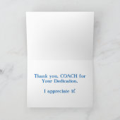 Entraîneur Merci (Intérieur)