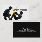 Entraîneur personnel, Carte de visite de condition (Devant / Derrière)