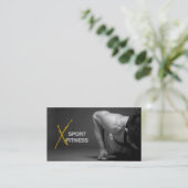 Entraîneur personnel, carte de visite de fitness (Debout devant)