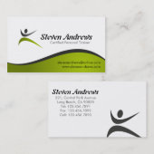 Entraîneur personnel - cartes de visite (Devant / Derrière)