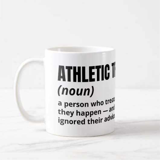 Entraîneur sportif Drôle Définition Café Mug (Gauche)