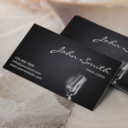 Entraîneur vocal professionnel Carte de visite fon