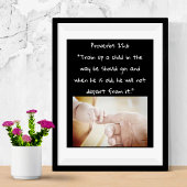 Entraînez Un Poster De Versets De La Bible Pour En