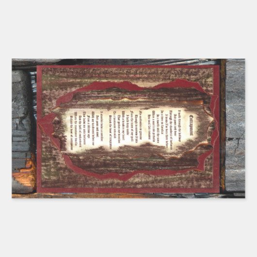 Entrapment Rechthoekige Sticker (Voorkant)