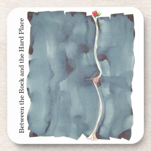 Entre la roche et les dessous de verre durs de (Devant)