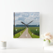 Entre les champs de maïs Horloge murale (Maison)