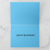 Entre rocher et ciel, grimpeur 18e carte d'anniver (Intérieur)