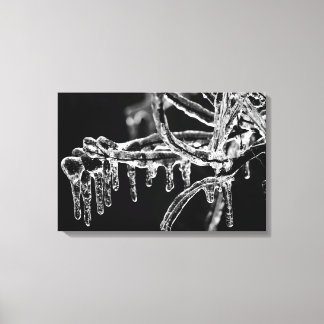 entred ijzige winter canvas afdruk