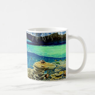 Entrée dans la tasse de lac