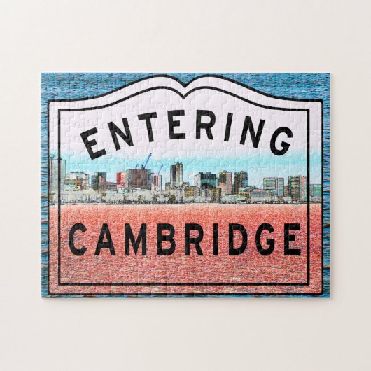 Entrée de la ville de Cambridge Jigsaw Puzzle (Horizontal)