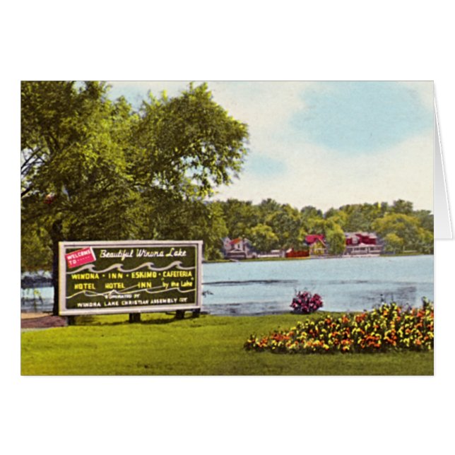 Entrée de lac Winona, Indiana (Devant horizontal)