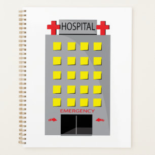 Entrée d'urgence du bâtiment de l'hôpital