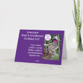 Entrée Risquée, carte tête de mort et os croisés (Dos)