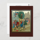 Entrée triomphale dans la carte de prière de Jérus (Devant / Derrière)