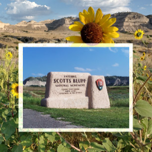 Entreebord, Scotts Bluff National Monument, NE Briefkaart