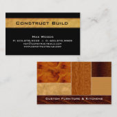 Entrepreneur en construction Carte de visite Grain (Devant / Derrière)