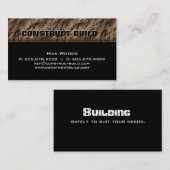 Entrepreneur en construction Carte de visite Rock (Devant / Derrière)