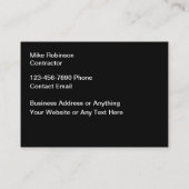 Entrepreneur en construction Cartes de visite mode (Dos)