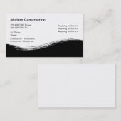 Entrepreneur en construction Cartes de visite uniq (Devant / Derrière)