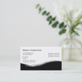 Entrepreneur en construction Cartes de visite uniq (Debout devant)