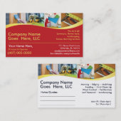 Entrepreneur/Handyman/Faire tout / Carte de visite (Devant / Derrière)