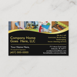 Entrepreneur/Handyman/Faire tout / Carte de visite