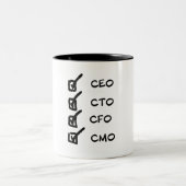 Entrepreneur Mug - PDG, CFO, CMO, CTO (Centre)