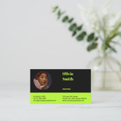 Entrepreneur professionnel Petit Carte de visite (Debout devant)