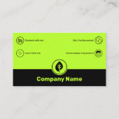 Entrepreneur professionnel Petit Carte de visite (Dos)