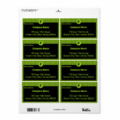 Entrepreneur Small Company Custom Text & Logo Labs Etiket (Full Sheet)