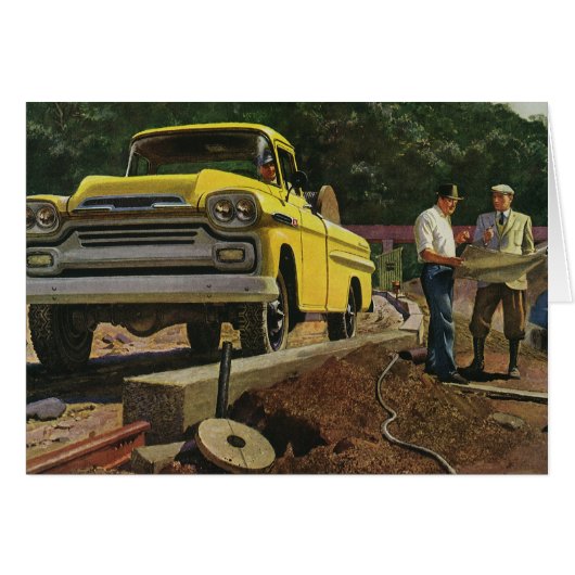 Entrepreneur vintage en construction d'architectes (Devant horizontal)