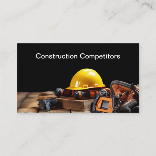 Entrepreneurs en construction Carte de visite mode (Devant)