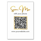 Entreprise | Carte de table de code QR de mariage (Par défaut)
