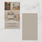 ENTREPRISE, Carte de visite immobilier, agent, mai (Devant / Derrière)