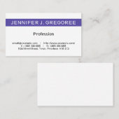 Entreprise, Carte de visite professionnel (Devant / Derrière)