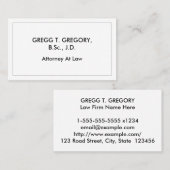 Entreprise, Carte de visite professionnel simple (Devant / Derrière)