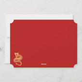 Entreprise Chinoise Bonne Année Carte Dragon (Dos)