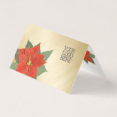 Entreprise | Client Red Poinsettia Gold Noël (Back)