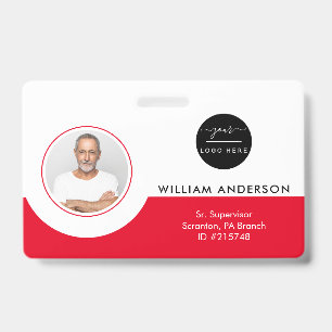 Entreprise de badge photo d'employé personnalisé S
