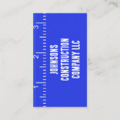 Entreprise de construction Carte de visite de ruba (Dos)