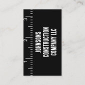 Entreprise de construction Carte de visite de ruba (Dos)