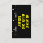 Entreprise de construction Carte de visite de ruba (Dos)