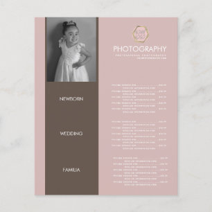 Entreprise de photographie Votre logo Menu Terreux