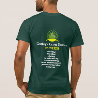 Entreprise de service de pelouse / T-shirt payant