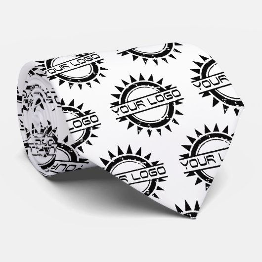 Entreprise double face | Cravate de logo personnal (Roulé)