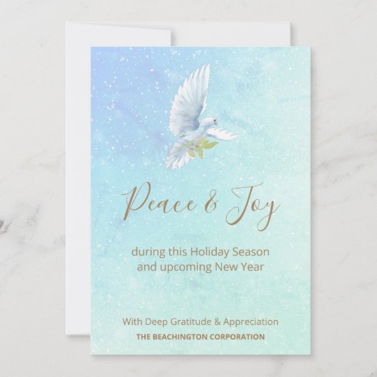 *~* Entreprise Dove Peace Joy Carte de vacances (Devant)