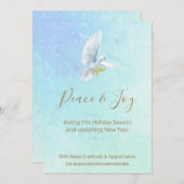 *~* Entreprise Dove Peace Joy Carte de vacances (Devant / Derrière)