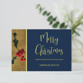 Entreprise élégante carte de vacances unique (Debout devant)