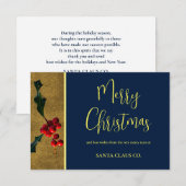 Entreprise élégante carte de vacances unique (Devant / Derrière)