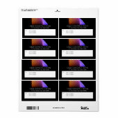 Entreprise, étiquette d'expédition Smart Design Vs (Feuille entière)